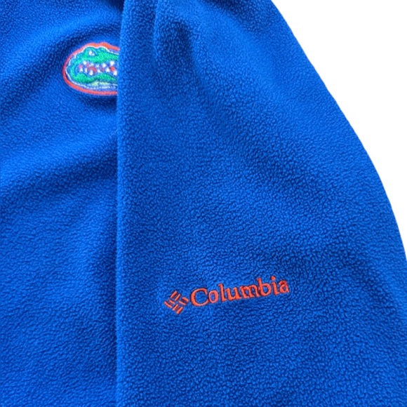 Columbia 1/4 Zip Women’s M Blue Fleece Florida Gators Pullover High Neck - Picture 5 of 8